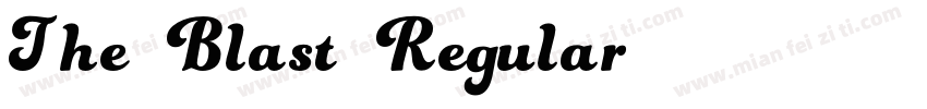 The Blast Regular字体转换
